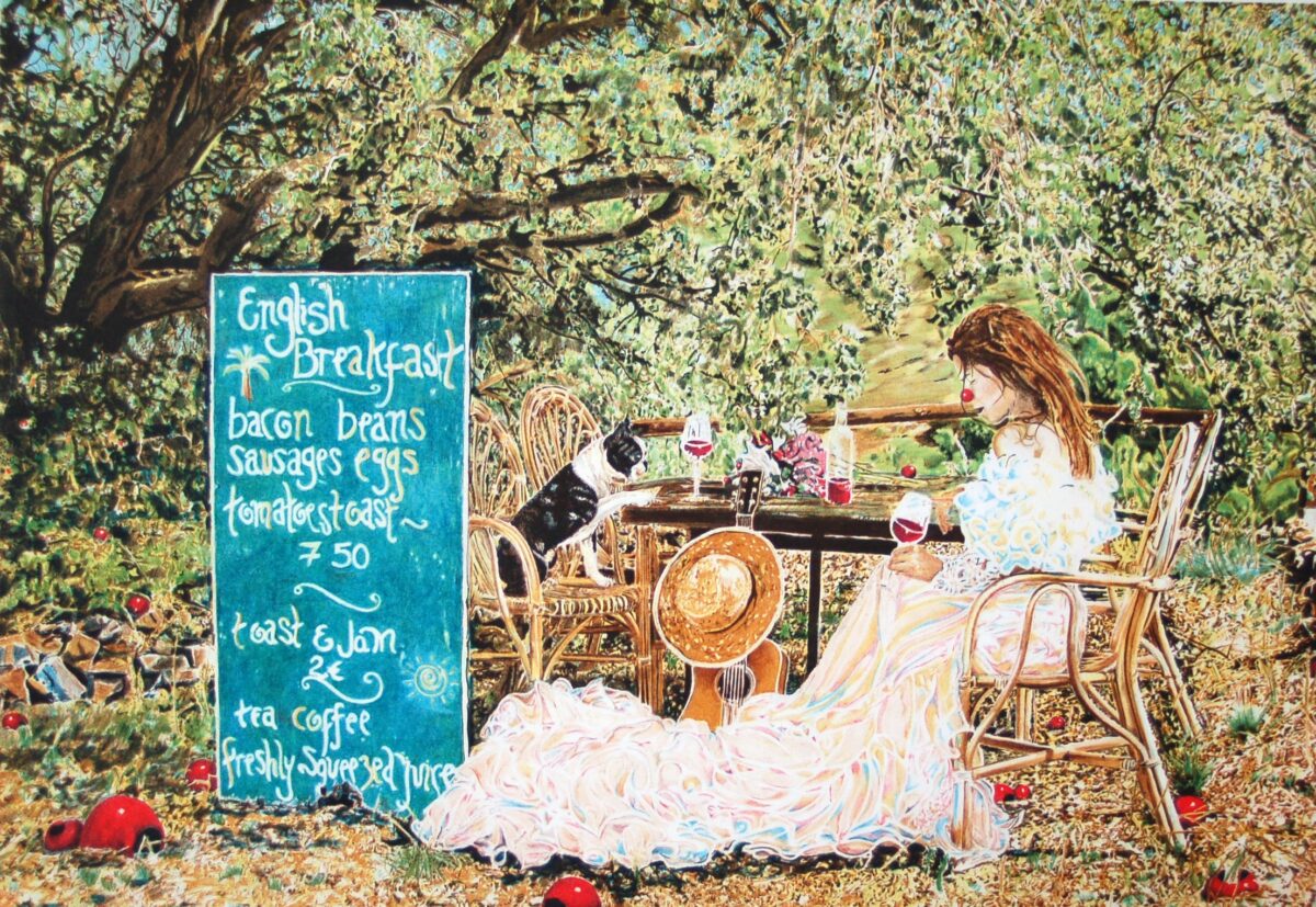 Caroline af Ugglas English breakfast fast med niva 43x60 cm