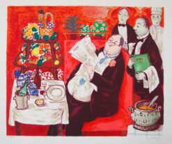 Lennart Jirlow Le Gourmand 1976 48x64cm 39x46cm