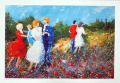 Karl Hoglund dans pa angen 38x56 33x49cm