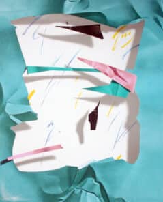 Yrjo Olavi Edelman green black and pink diamension 73x60cm