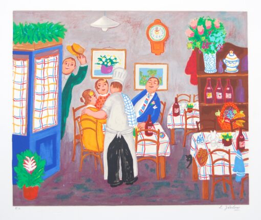 Lennart Jirlow Ie Bistrot 47x65 38x46 cm