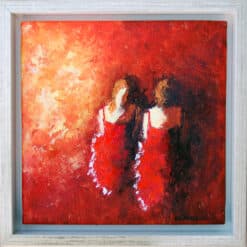 Bengt Goran spegling 36x36 30x30cm
