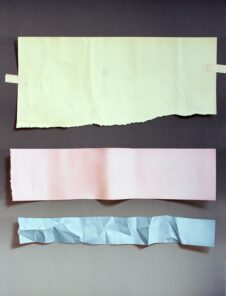 Yrjo Edelman three colors of silk paper 87x62 77x58cm