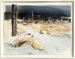 Lars Lerin Gammelsno over hygge 56x77 66x84cm
