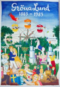 Lennart Jirlow Grona Lund 118x79 110x76cm