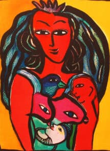 ulrika hydman karleksgudinna 45x34cm5cm