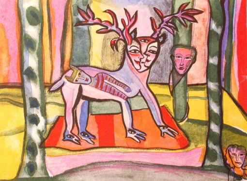 ulrika hydman skogslangtan 34x45cm