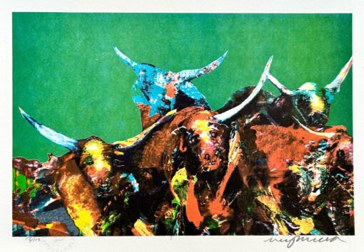 Mikael Persbradt Bulls green 31x445 27x41cm